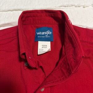 Wrangler Men's Bold Red Rodeo Shirt